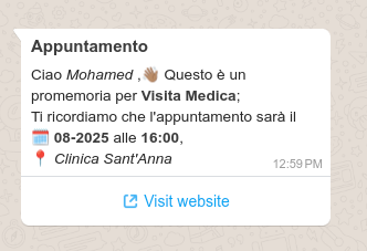 Template Con Parametri